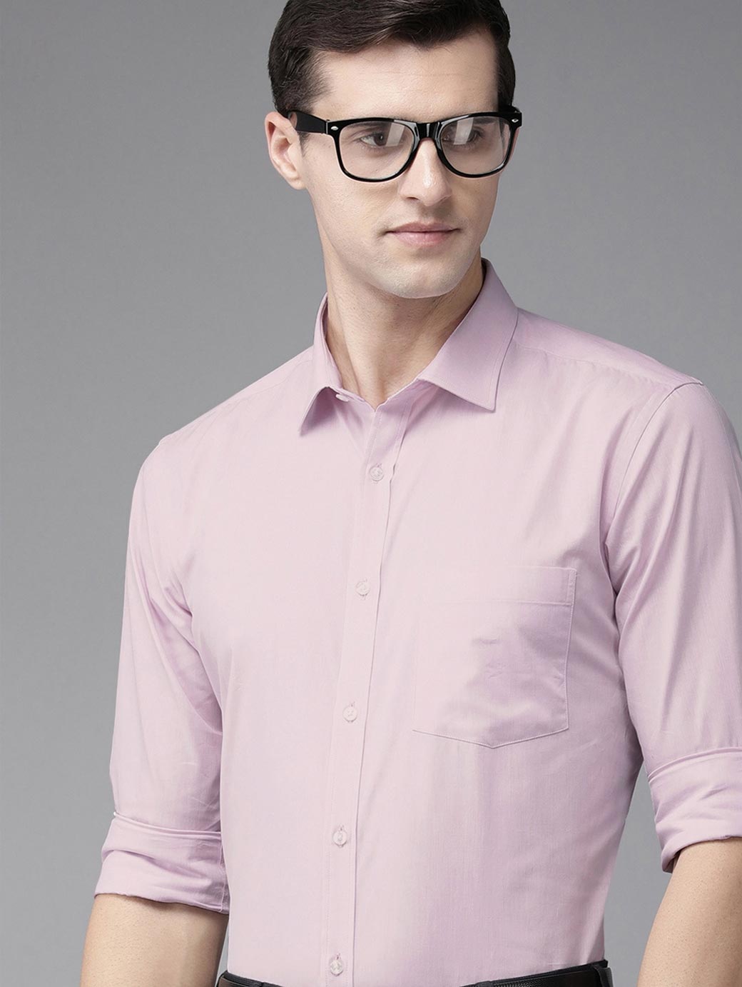 Men's Slim Fit Dress Shirt - Lavender main image 0